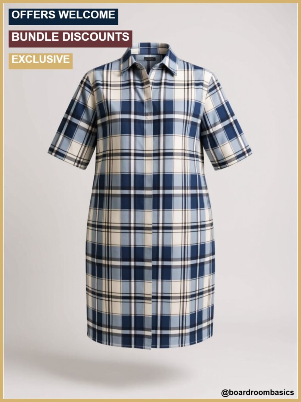 Plaid Pencil High Waist Knee Length Bodycon Skirt Business Casual